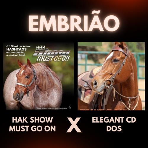HAK SHOW MUST GO ON X ELEGANT CD DOS (Embrião efetivado)